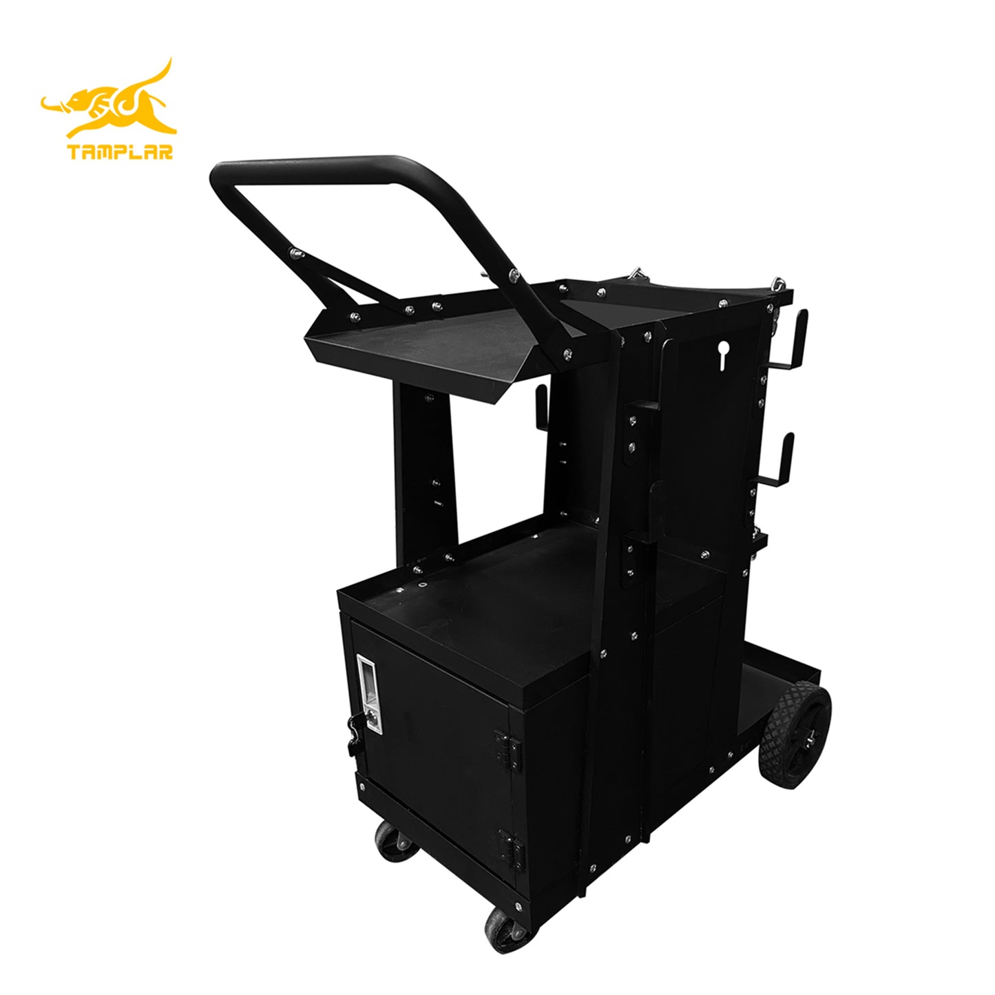 WTC3-T02 Wózek do ciężkich spawarek Tamplar z zamkiem, wózek MIG MMA TIG PLASMA Cutter
