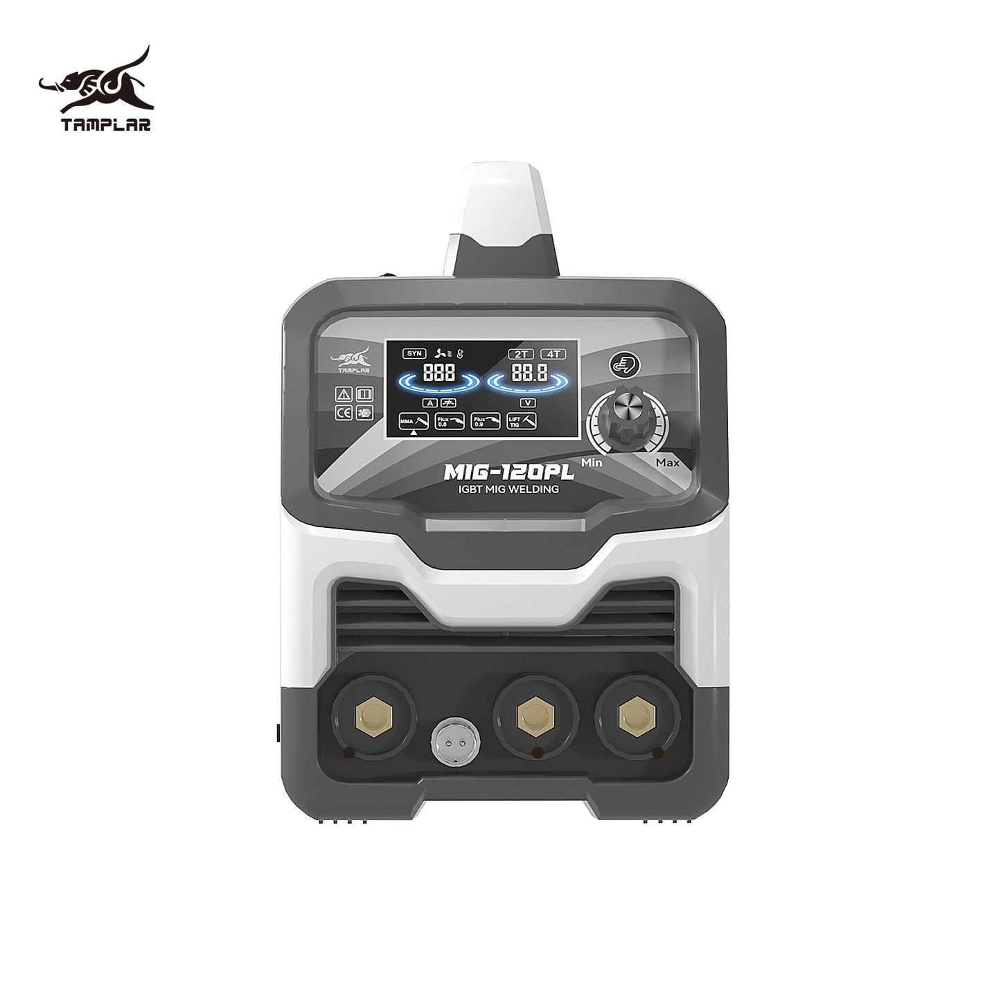 715MIG-120PL LCD Display 3-in-1 Welder, No Gas Required Modern Plastic Body European Standard Welding Machine Factory