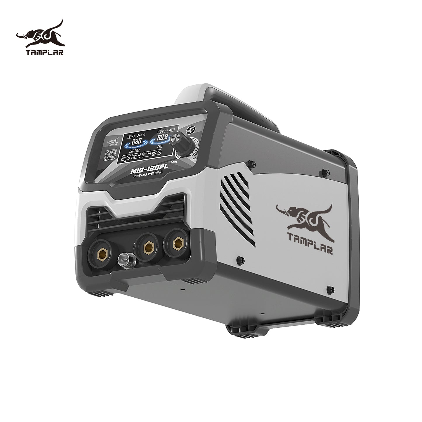 715MIG-120PL LCD Display 3-in-1 Welder, No Gas Required Modern Plastic Body European Standard Welding Machine Factory