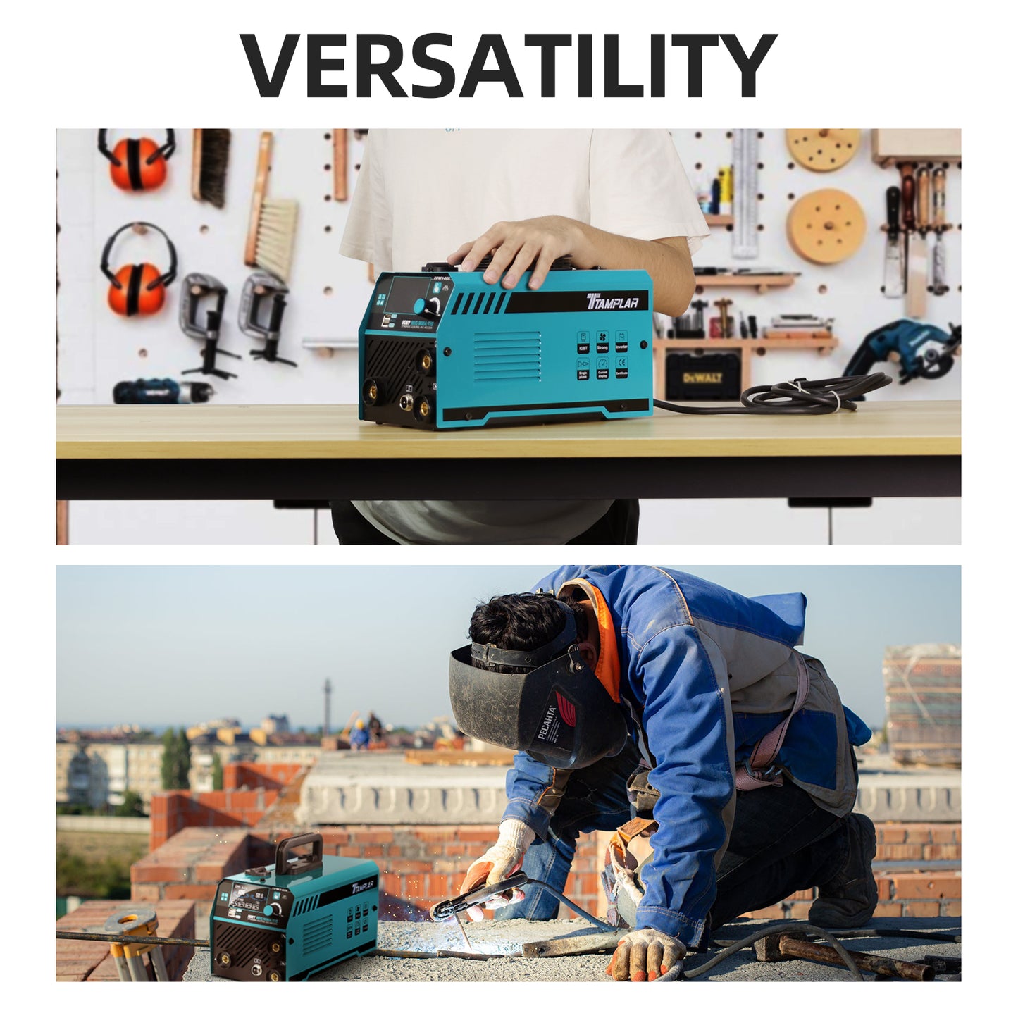 TTAMPLAR TPM-140L spawarka MIG z wyświetlaczem LCD