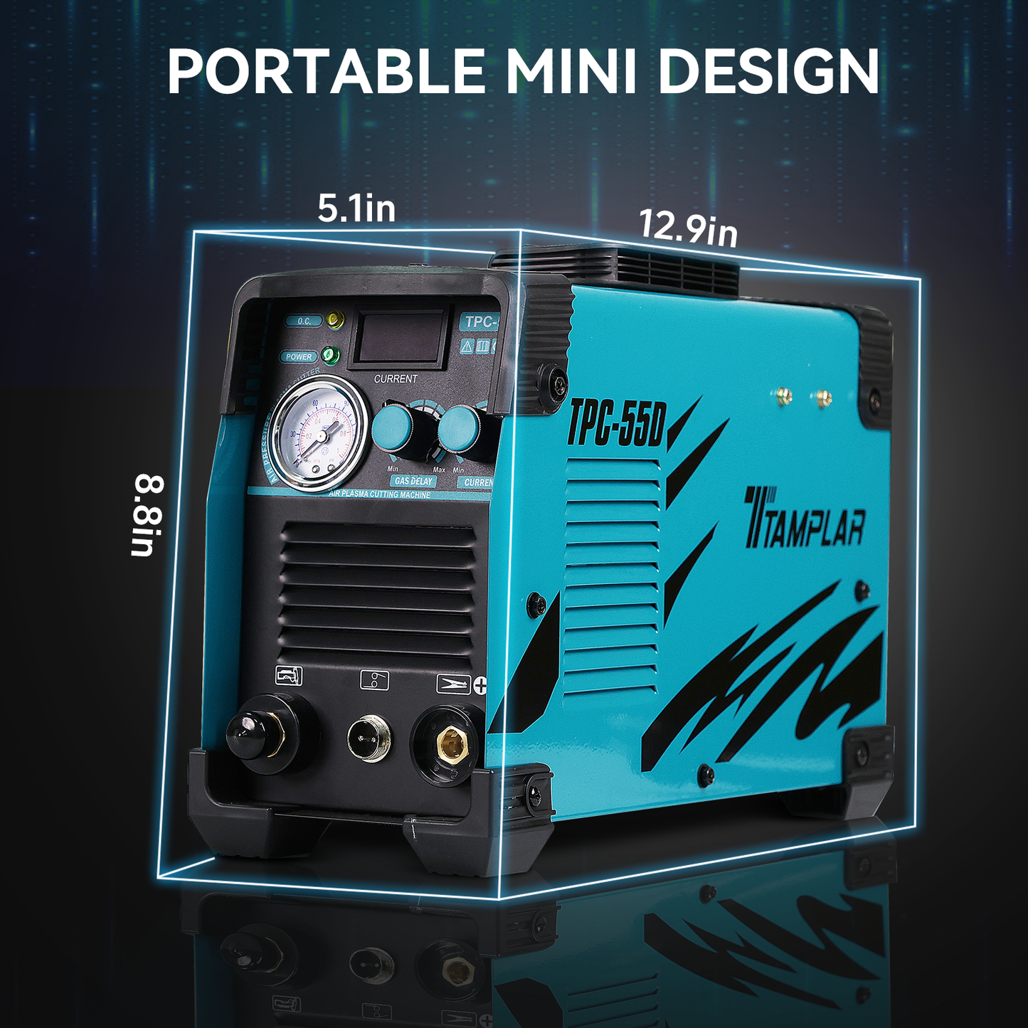 TTAMPLAR 55Amp przecinarka plazmowa - dotykowa maszyna do cięcia plazmowego z zasilaniem 110V/220V