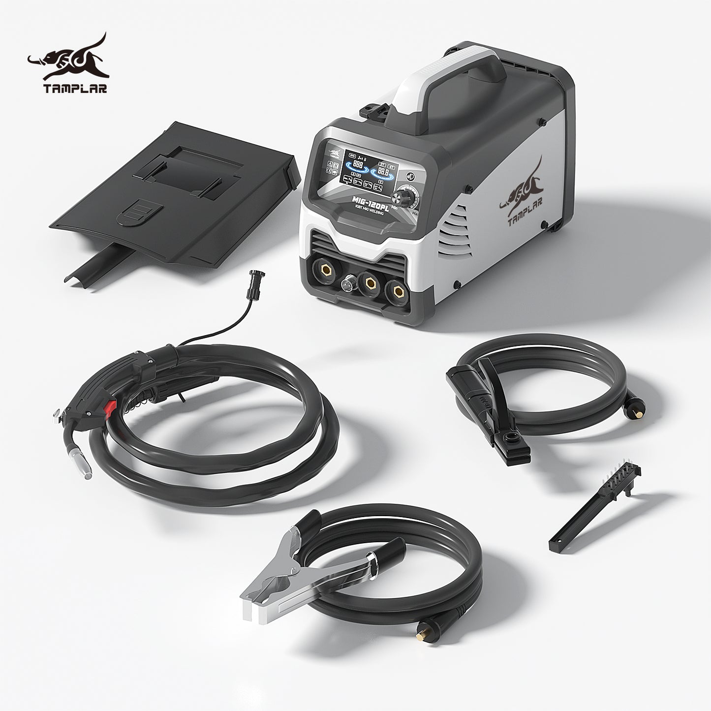 715MIG-120PL LCD Display 3-in-1 Welder, No Gas Required Modern Plastic Body European Standard Welding Machine Factory
