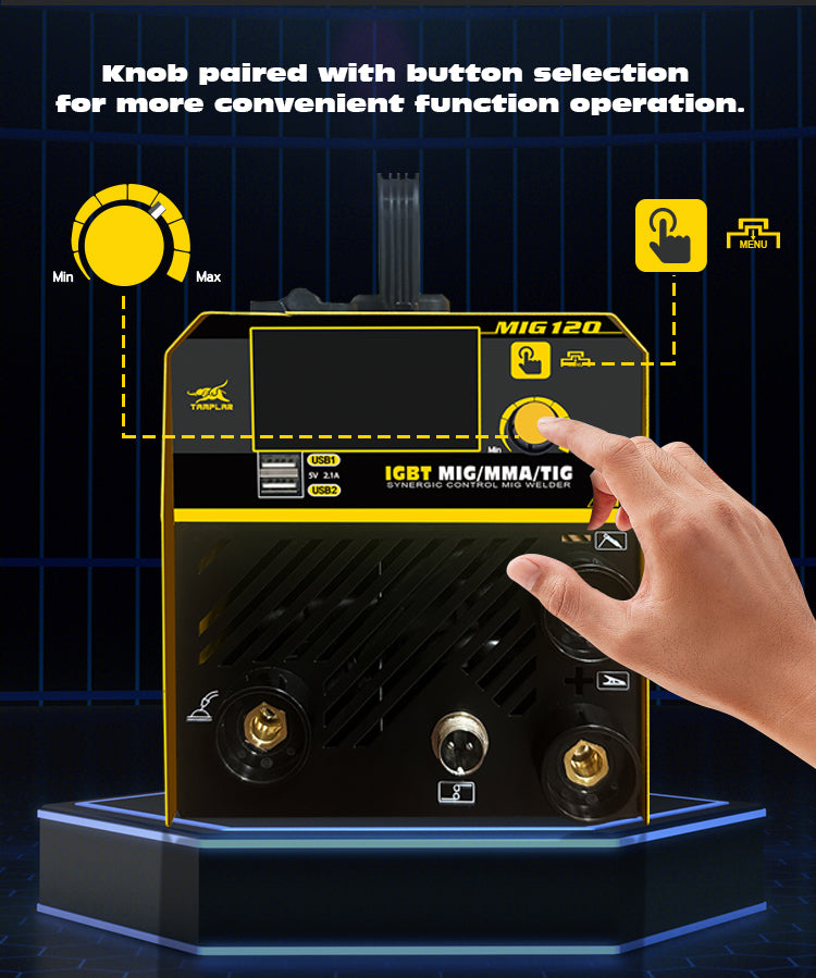 MIG-120L Tamplar weld MIG 120 140 160 180 gasless no gas mig welding machine portable 3 in 1 TIG MMA MIG welder maquina de soldar