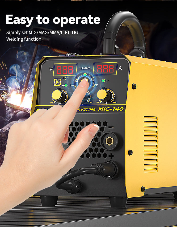 MIG-140 140A Portable MIG Welding Machine 220V Advanced IGBT Technology Compact Design for Global OEM & Wholesale