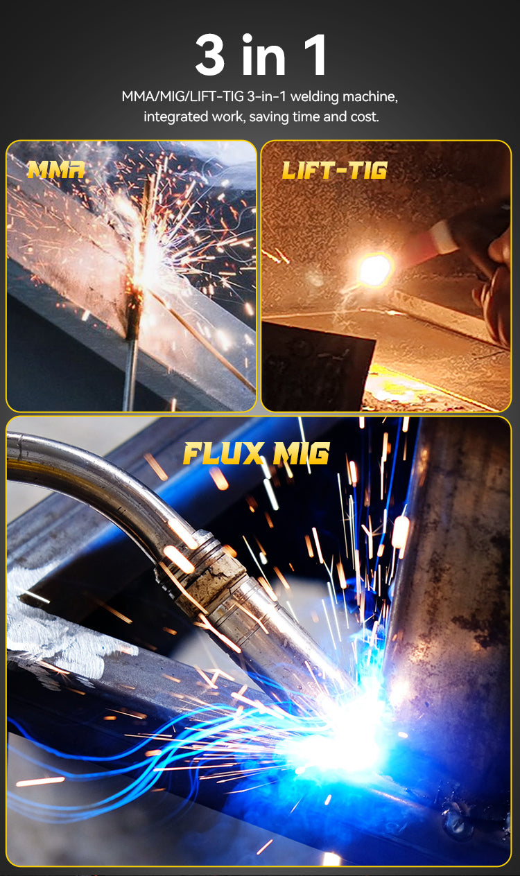 MIG-1206L All-in-One Welding Machine Supplier | MIG TIG MMA Multi Function Welder | CE Certified Factory Exporter