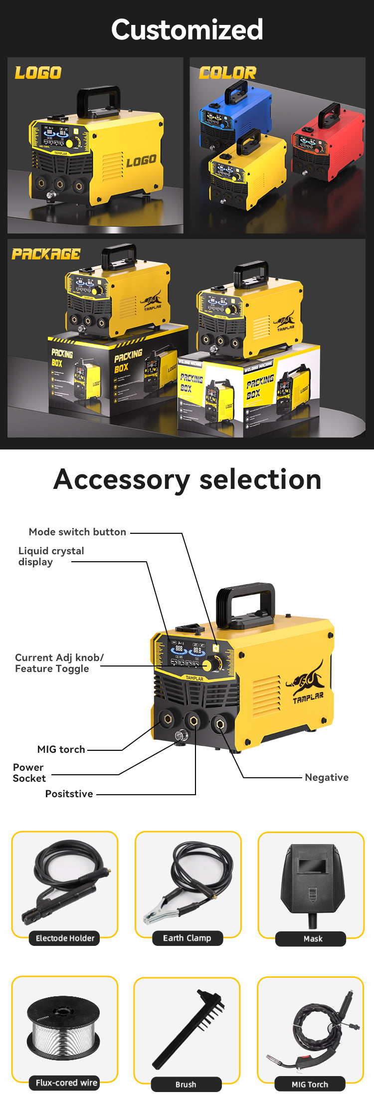 MIG-1206L All-in-One Welding Machine Supplier | MIG TIG MMA Multi Function Welder | CE Certified Factory Exporter