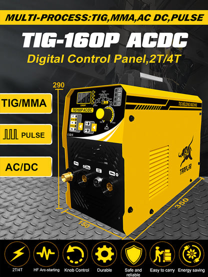 TIG-160PACDC Wholesale Tig welding machine argon high frequency welding tool welder machine