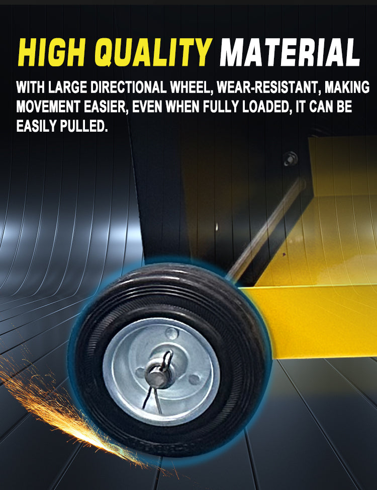 WTC2-T01 Wózek narzędziowy spawalniczy z dwoma warstwami i dużym tylnym kołem