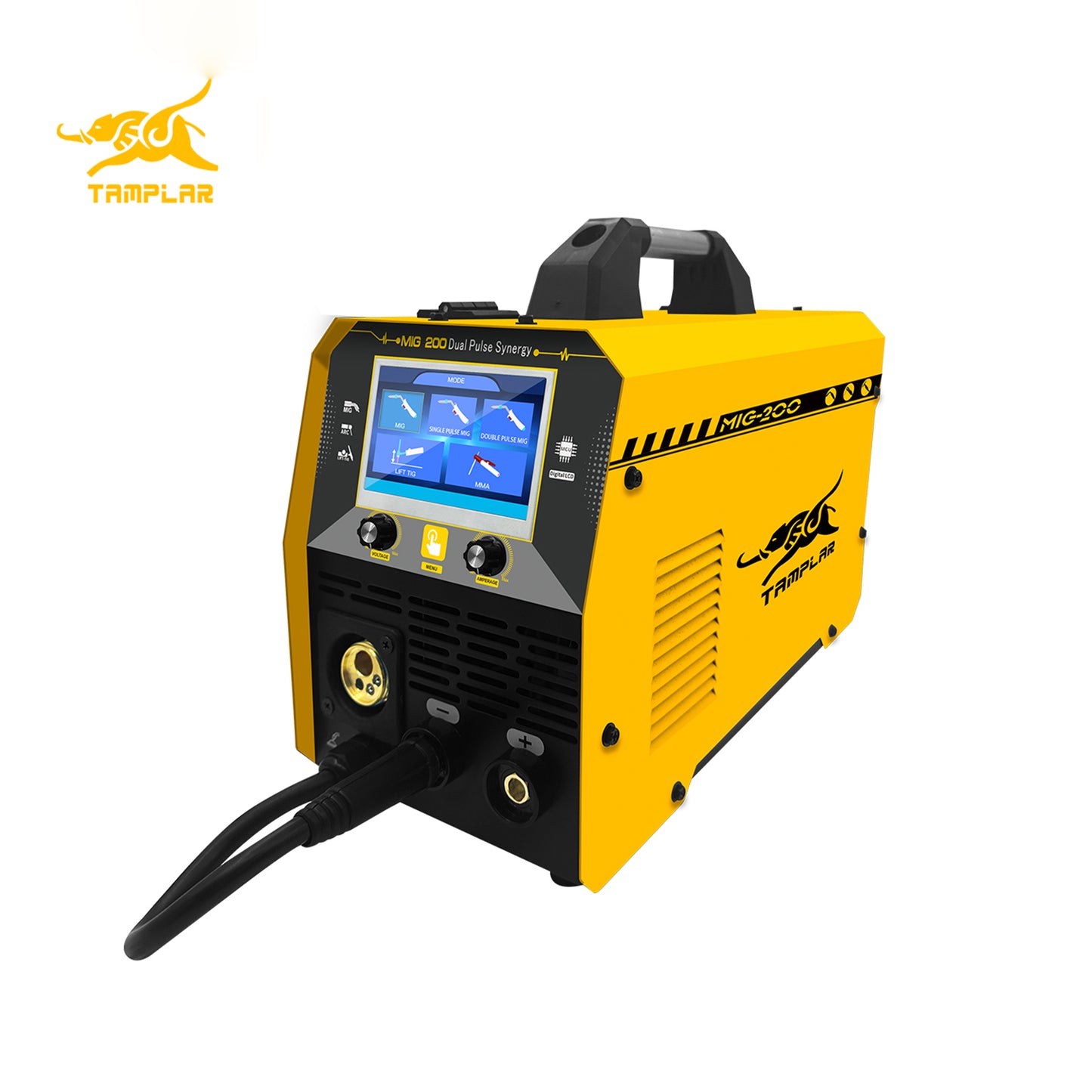 MIG-200PC 220V 4 in 1 multi welder pulse soldadoras mig with color screen welding machine maquina para soldar 200A