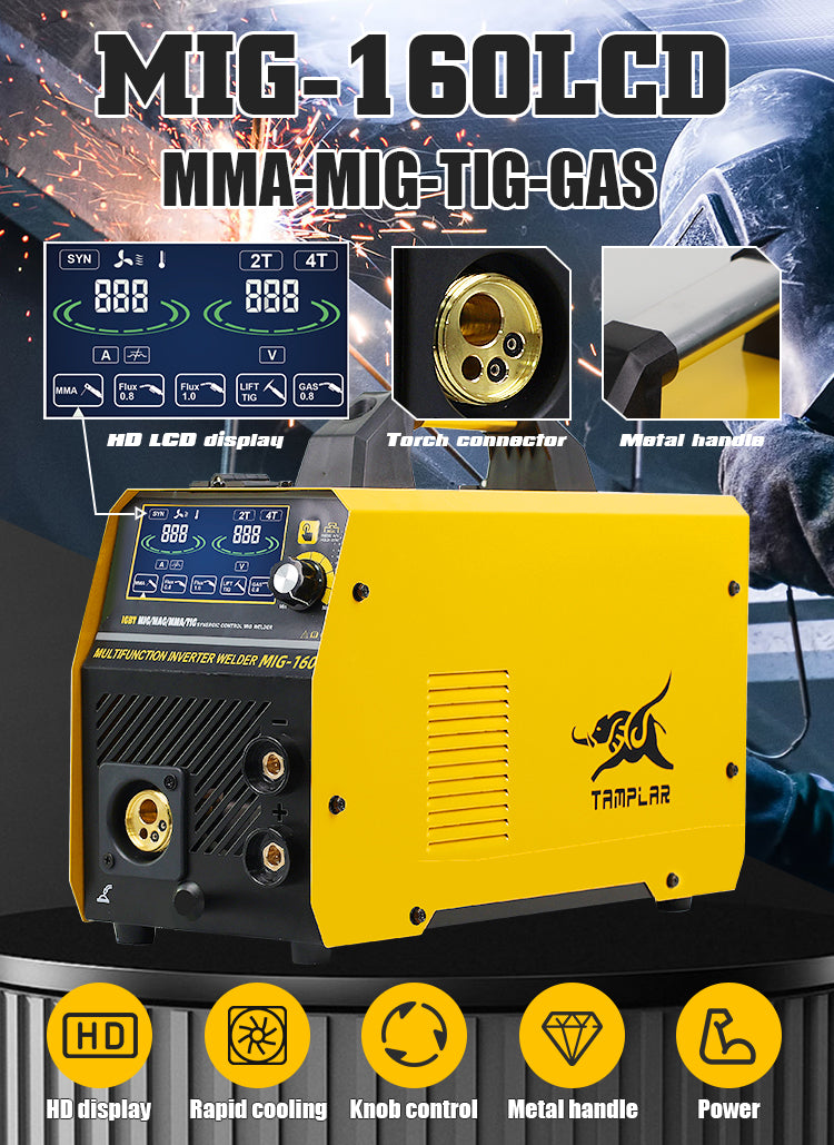 MIG-160L 1KG/5KG welding machinery 160A gas welding machine soldadora MIG mma welder machine