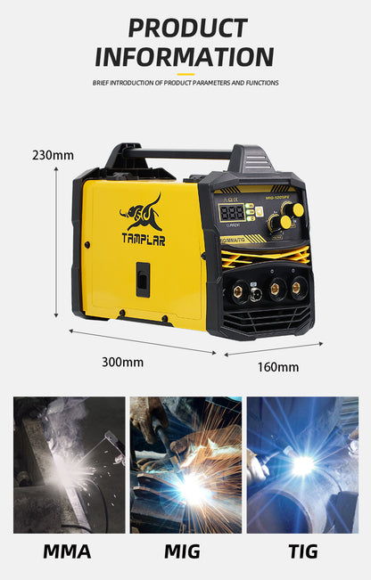 MIG-1205PV Mig High Performance Welding Machine 220V 120A Free Spare Parts Mig multifunction welding machine with accessories