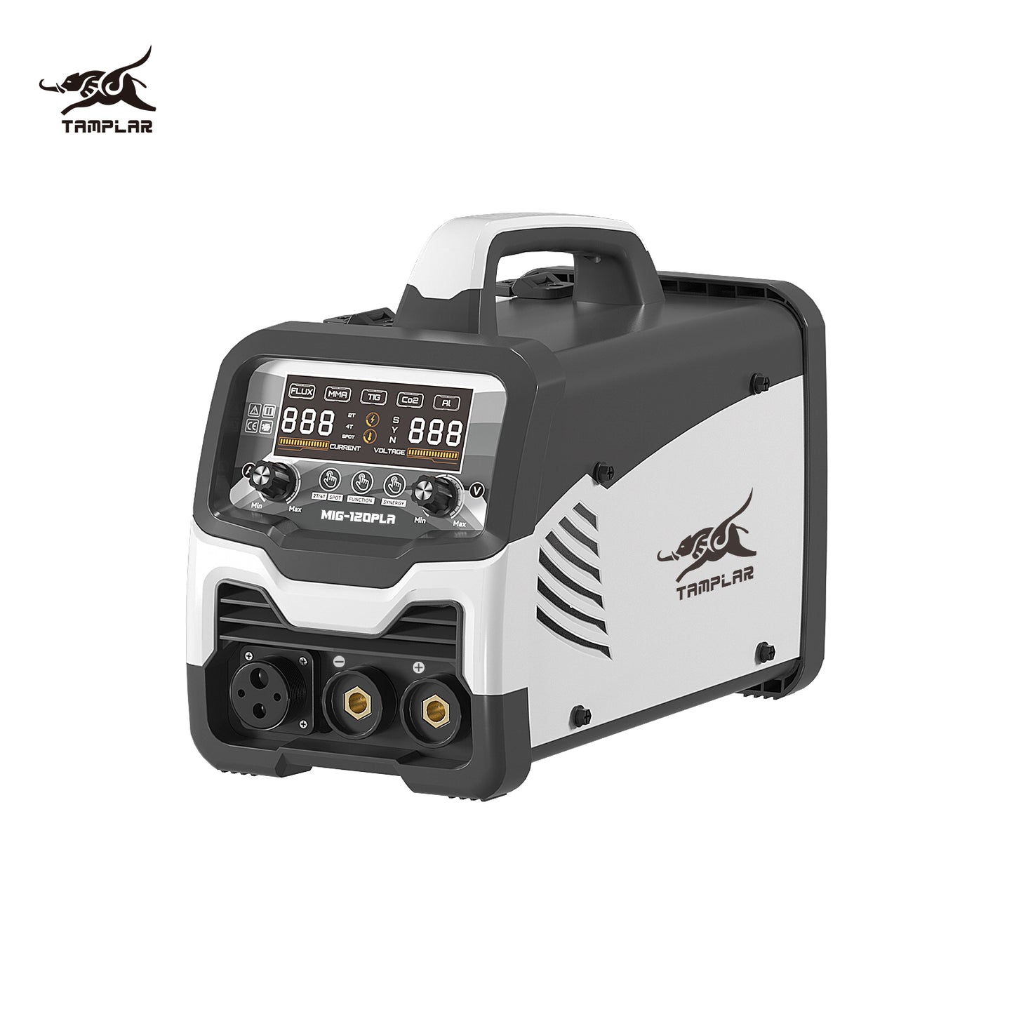 715MIG-120PLA Factory 5-in-1 Welder with Lift TIG, OEM for Welding Aluminum/Steel, LCD Display No Gas