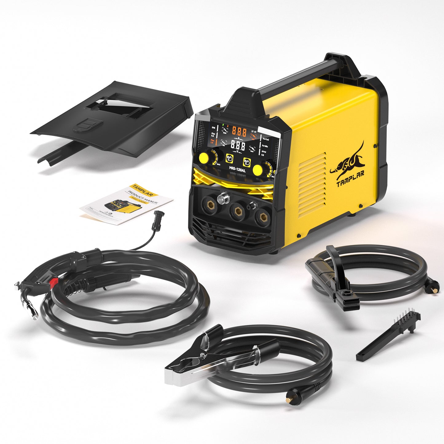 MIG-120AL TAMPLAR Aluminum Welder 120A 110V or 220V 5 in 1 mig Welding Machine portable Gas/Gasless Flux MIG/Lift TIG/Stick weld