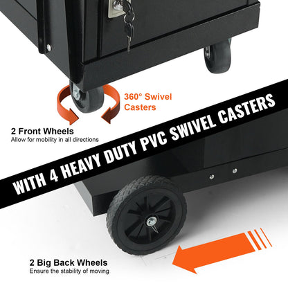 WTC3-T02 Tamplar Heavy Duty Welding machine Cart with Lock trolley MIG MMA TIG PLASMA Cutter cart