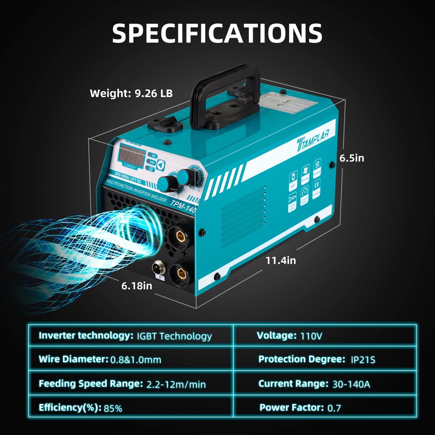 TTAMPLAR TPM-140A MIG WELDING MACHINE