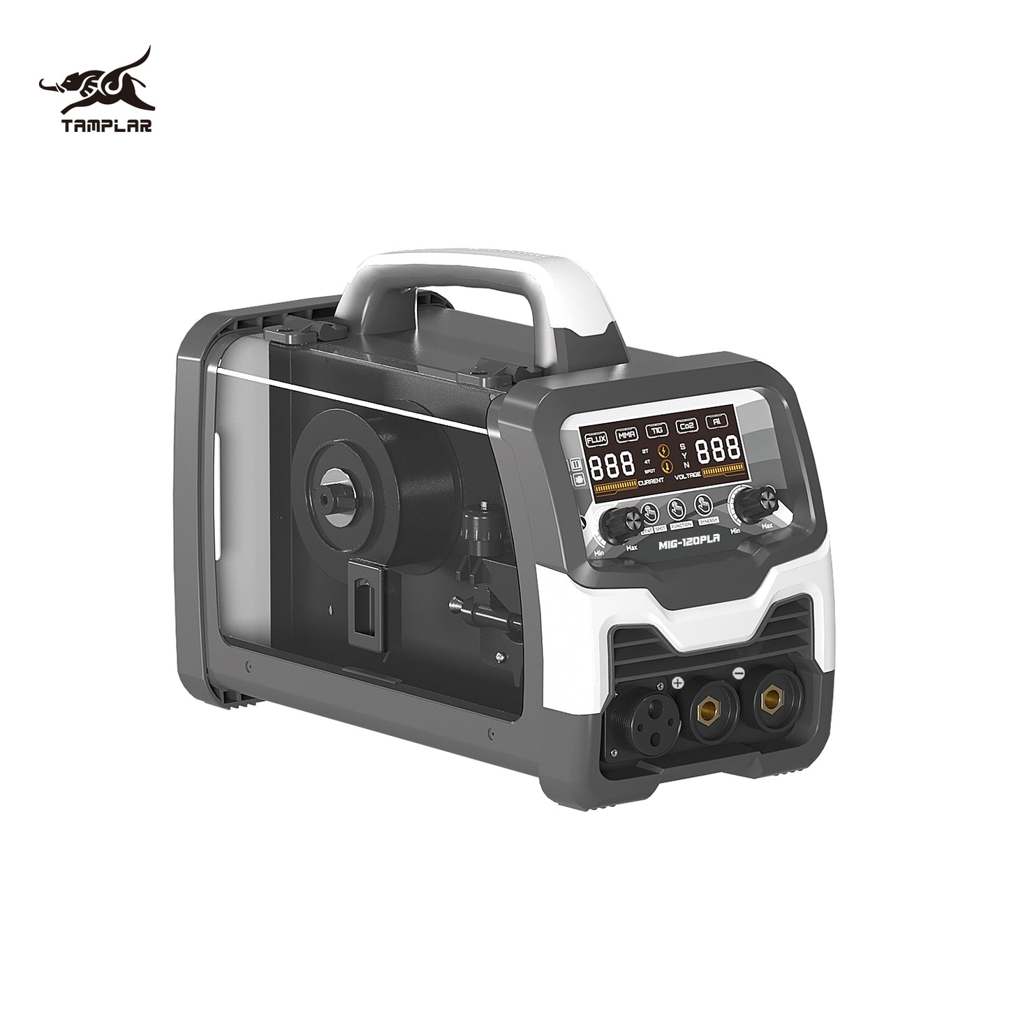 715MIG-120PLA Factory 5-in-1 Welder with Lift TIG, OEM for Welding Aluminum/Steel, LCD Display No Gas