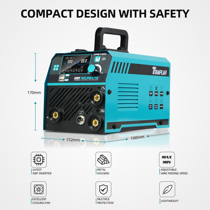 TTAMPLAR TPM-140L MIG welding machine with LCD