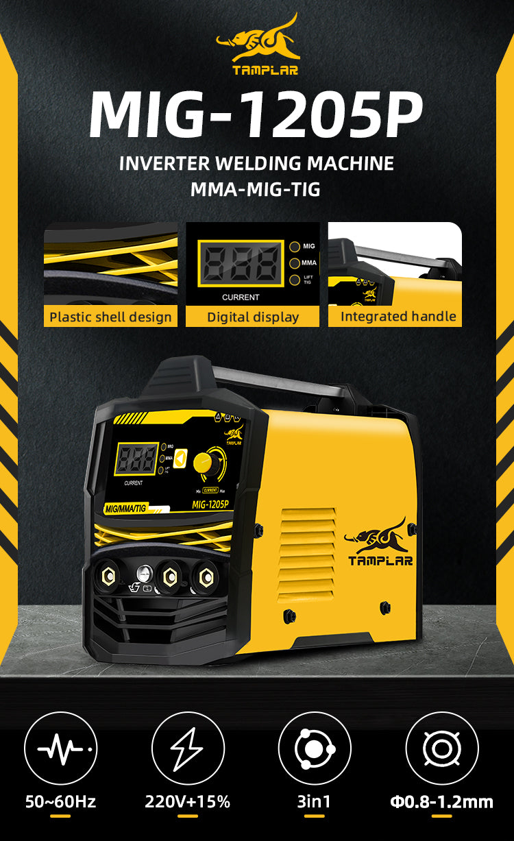 MIG-1205P Tamplar 120 welding machine mig welder portable mig welding machine