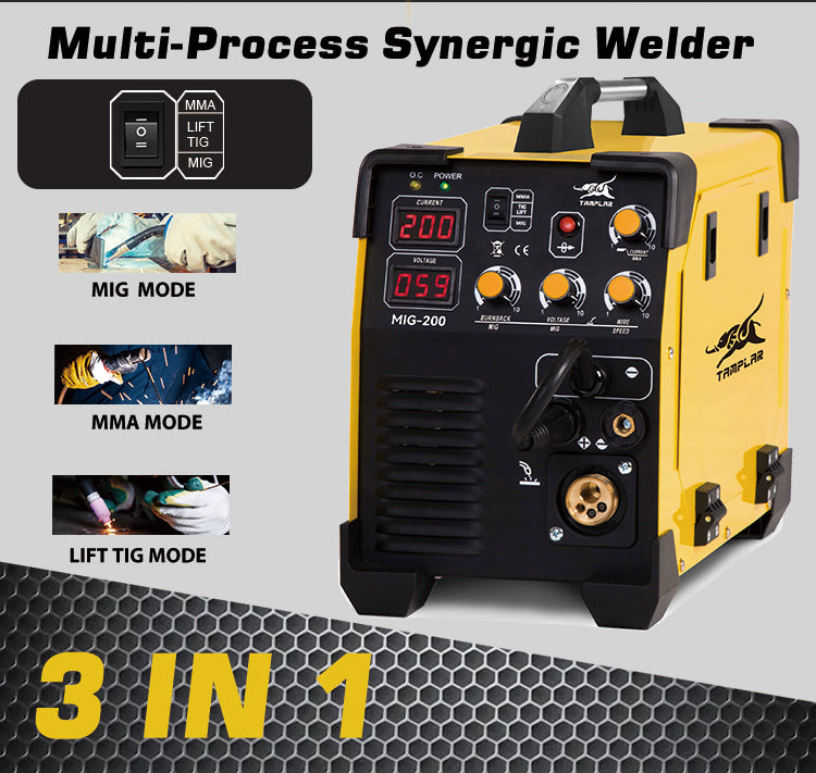 MIG-200 High quality mig welder 4 in 1 mma mig mag lift-tig arc welder mig portable welding machines