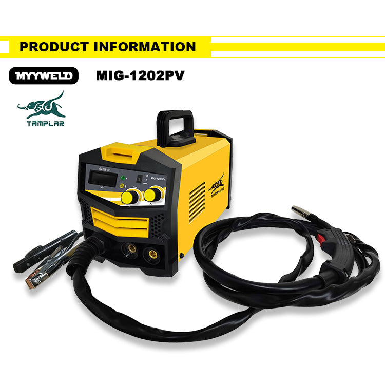 MIG-1202PV New Portable Gasless 1Kg Wire Holder Mma Mig Plastic 220V Voltage Regulation Modern no gas Welding Machine mig welder