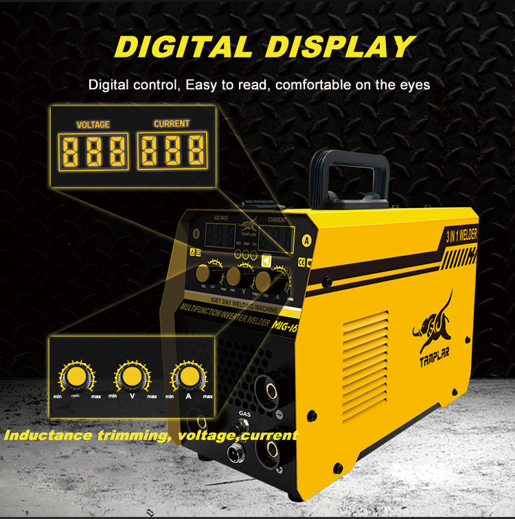 MIG-160E New design 4 in 1 mag mig mma tig welding machine portable 1/5KG gas or gasless welder 140a 220V arc welder mig welding