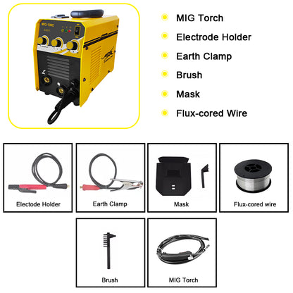 MIG-130C Best selling professional 120A 220V Metal Sheet 3 In 1 Gas No Gas Wire Mig Welding Machine