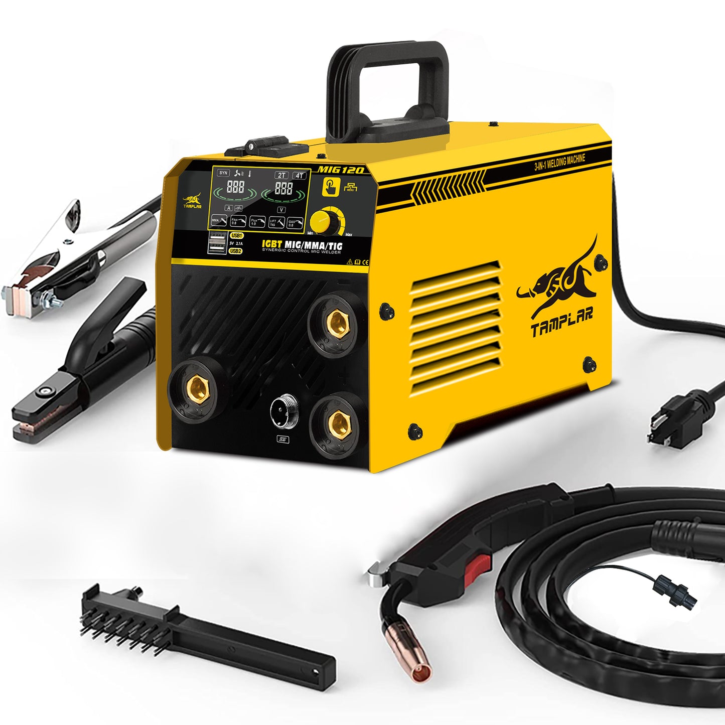 MIG-120L Tamplar weld MIG 120 140 160 180 gasless no gas mig welding machine portable 3 in 1 TIG MMA MIG welder maquina de soldar