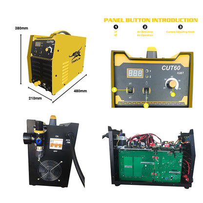 CUT-60 China wholesale Dual Voltage 220V 380V Non-Touch Cutting Thickness 15Mm Cutting Surface 8Mm Plasma Cutter