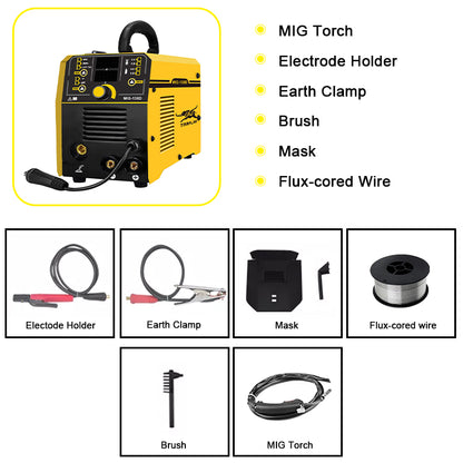 MIG-130D New design Specifications Small Single Face IGBT Electric Metal Electric Mig Welding Machine And Equipment