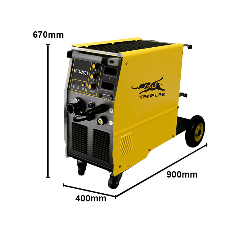 MIG-250T Three Borad Gasless 15Kg Wire Feeder Trolley Quality Welding Machine