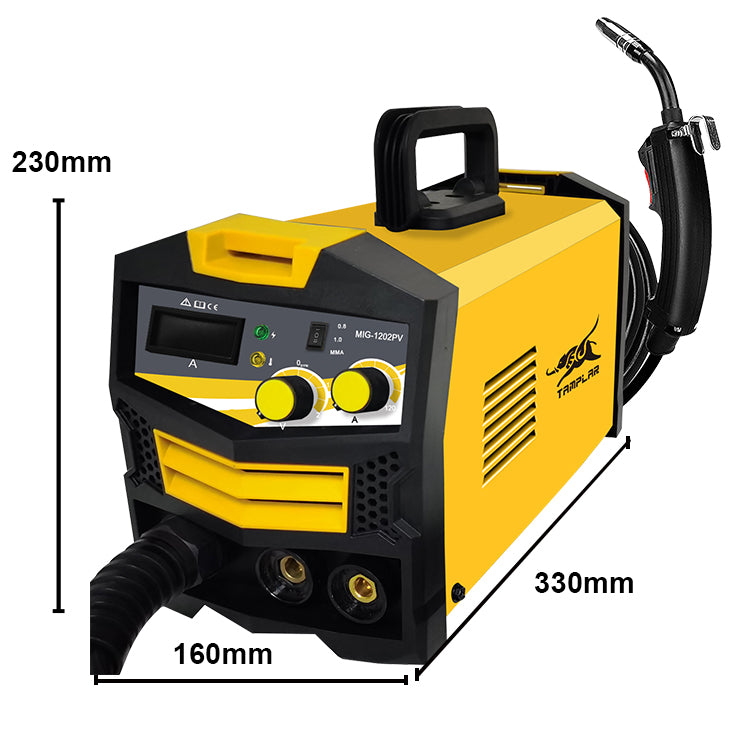 MIG-1202PV New Portable Gasless 1Kg Wire Holder Mma Mig Plastic 220V Voltage Regulation Modern no gas Welding Machine mig welder