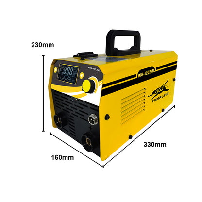 MIG-1202ML 2023 Factory hot Mma Mig Lift-tig Metal Gasless 1Kg Wire Holder 220V Lcd Portable Welding Machi