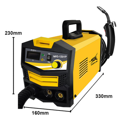 MIG-1201P Factory OEM hot Sales plastic style 2 in 1 Mma Mig 1Kg Wire Holder Metal Gasless Plastic 110V Mig Welding Machine