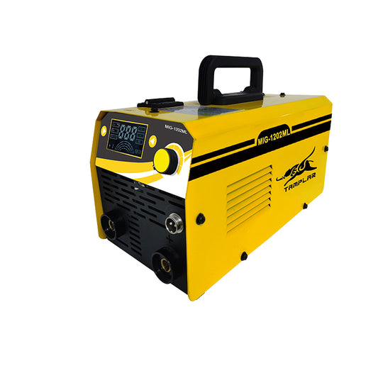 MIG-1202ML 2023 Fábrica quente Mma Mig Lift-tig Metal Gasless 1Kg Wire Holder 220V Lcd Máquina de Soldagem Portátil