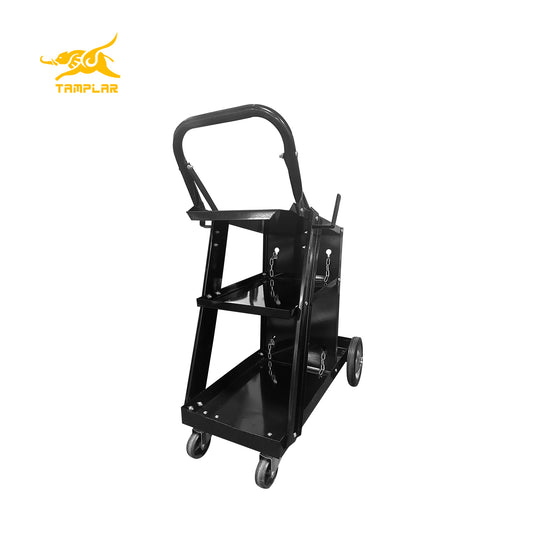 WTC3-T01 High Quality Heavy Duty for MIG TIG Welder Plasma Cutter 3 Tier Moving workshop welding trolley Gas Cylinder chain tool Cart