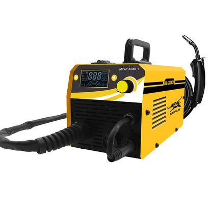 MIG-1202ML 2023 Factory hot Mma Mig Lift-tig Metal Gasless 1Kg Wire Holder 220V Lcd Portable Welding Machi