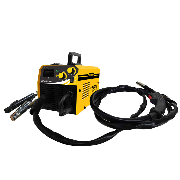 MIG-1201MV OEM customization small portable Metal Gasless 110V Voltage Regulation Eletrica Machine Welding mig welder gasless