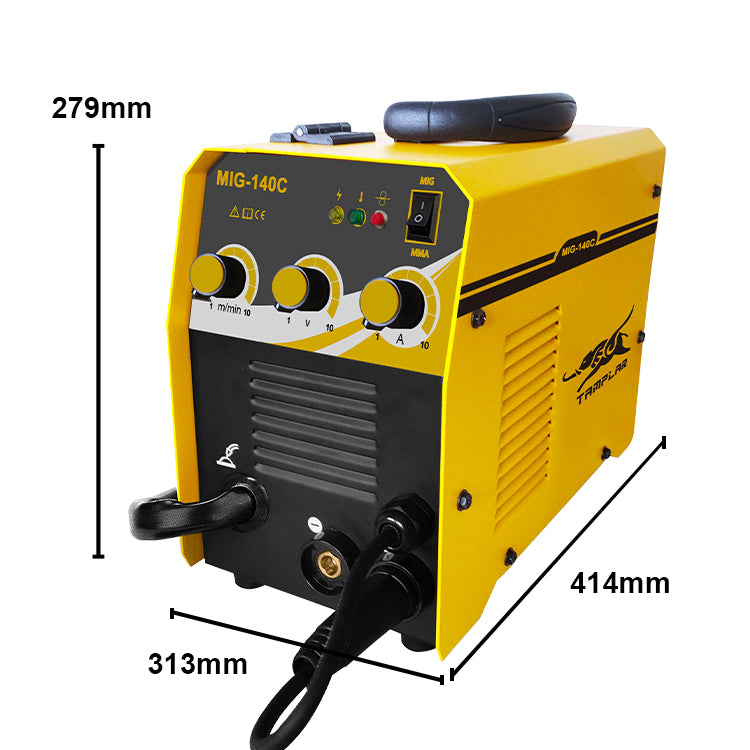 MIG-140C Oem Acceptable Gasless Flux welding machine 140A Portable Co2 Welder Welding Machine brand Without Gas