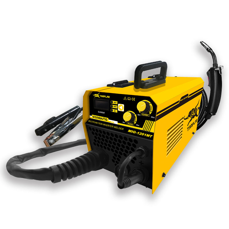 MIG-1201MT Nouveau Soudeuse 3 en 1 Mma Tig Mig 120Amp 110V IGBT Métal Panneau Avant Sans Gaz Soudeuses Machine de Soudage Mig Portable
