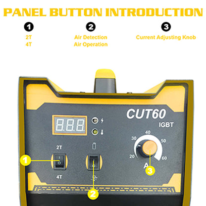 CUT-60 China wholesale Dual Voltage 220V 380V Non-Touch Cutting Thickness 15Mm Cutting Surface 8Mm Plasma Cutter