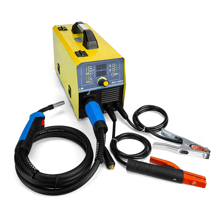 MIG-160DV Metal Panel Household Mig Welder Set IGBT Mini Mig Welder Without Gas Mig Welding Machine