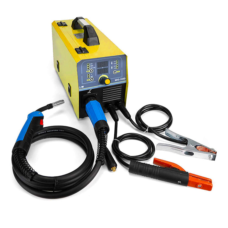 MIG-160D China manufacturers new portable Low Power Consumption 5Kg No Gas Mig Welding Machine 4 In 1 MIG MAG MMA LIFT-TIG Function Use For Mig Welder Machine Welding tool