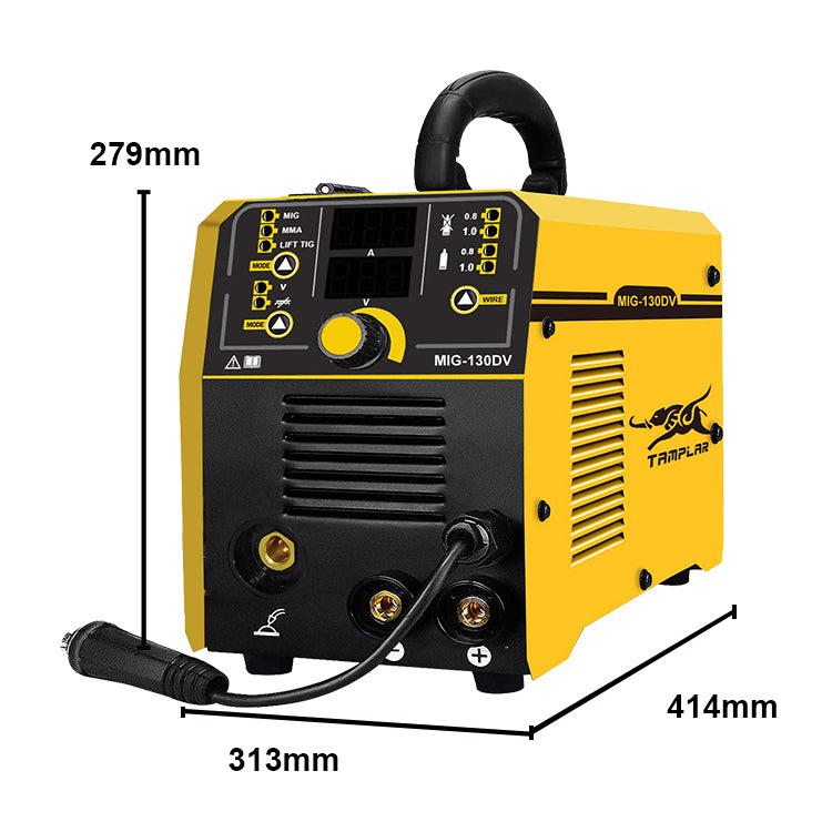 MIG-130DV High Quality Simple 1Kg Multi-process 110V 220V Dual Voltage Mig Welding Machine maquinas de soldar 3 in1