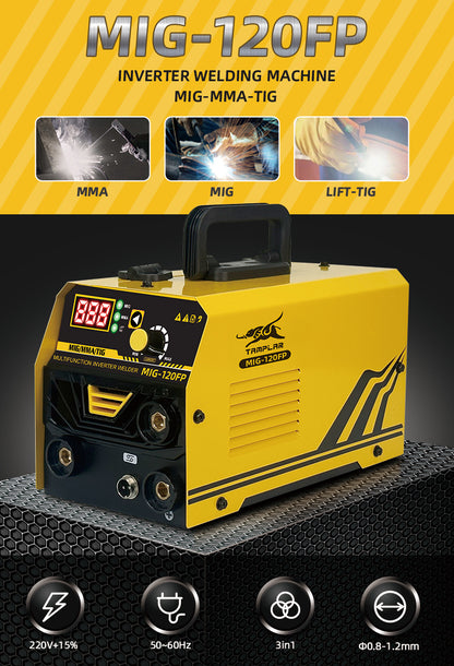 MIG-120FP 2024 new tamplar 3 in 1 inverter welding machine portable 220V mig welder machine maquina para soldar