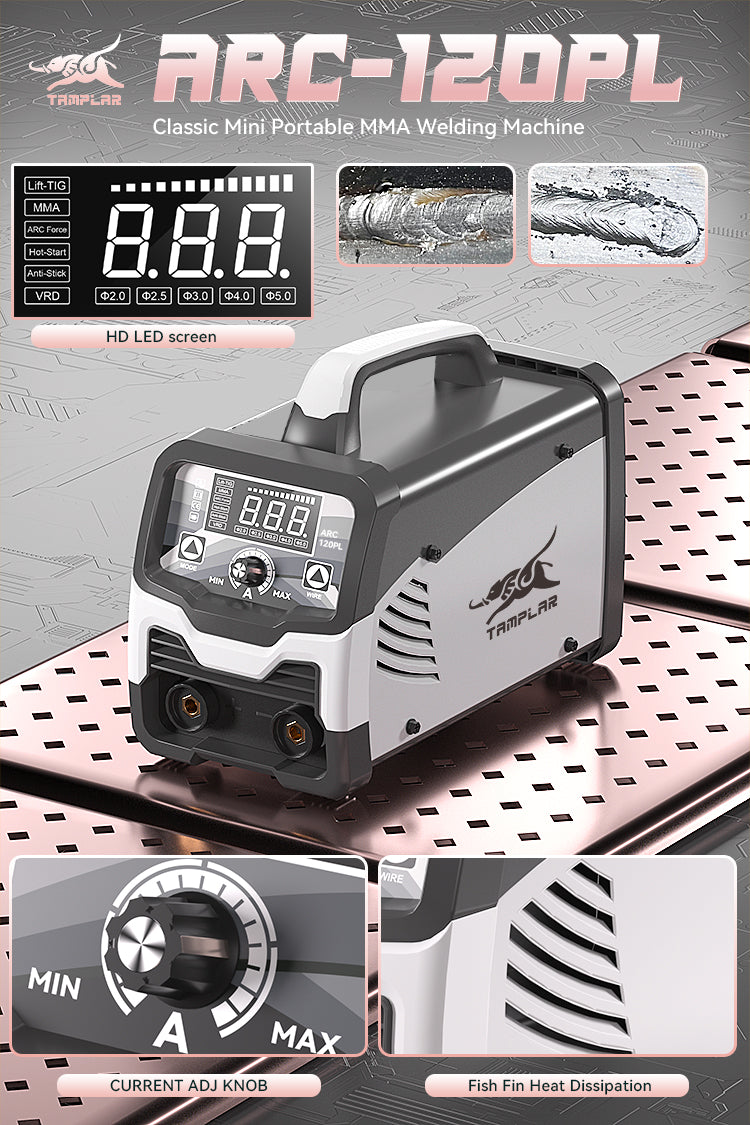 715ARC-120PL High Efficiency MMA Inverter LCD ARC Welder Compact Design for Home Use