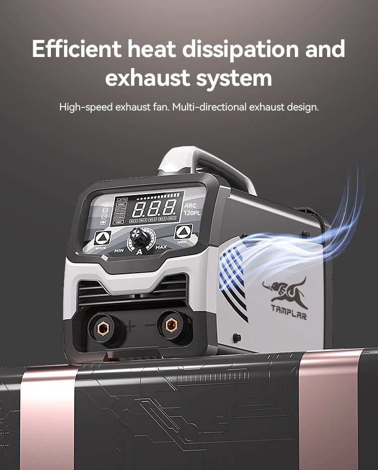 715ARC-120PL High Efficiency MMA Inverter LCD ARC Welder Compact Design for Home Use