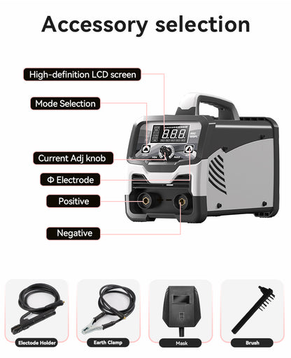 715ARC-120PL High Efficiency MMA Inverter LCD ARC Welder Compact Design for Home Use