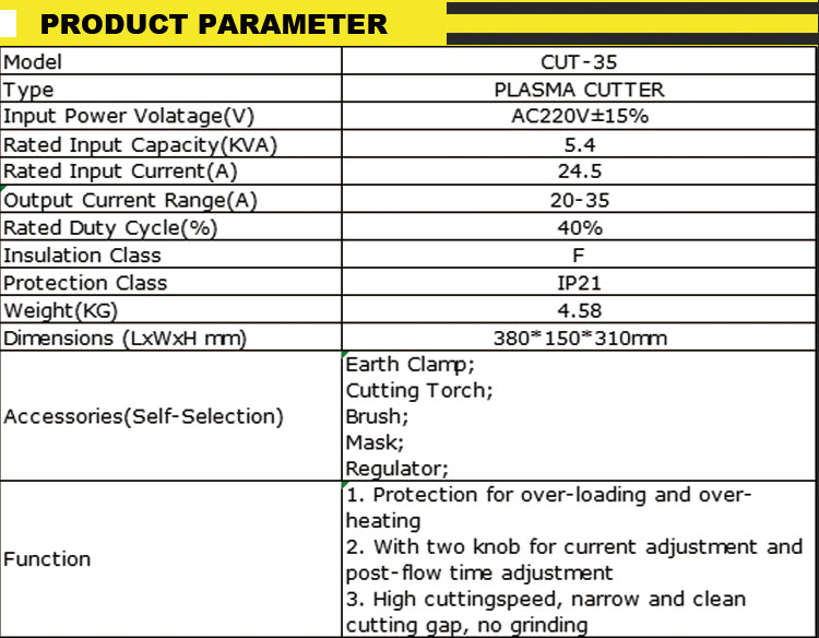 CUT-35 Portable low cost inverter plasma welding machine green cut welder cut 40 air plasma cutter