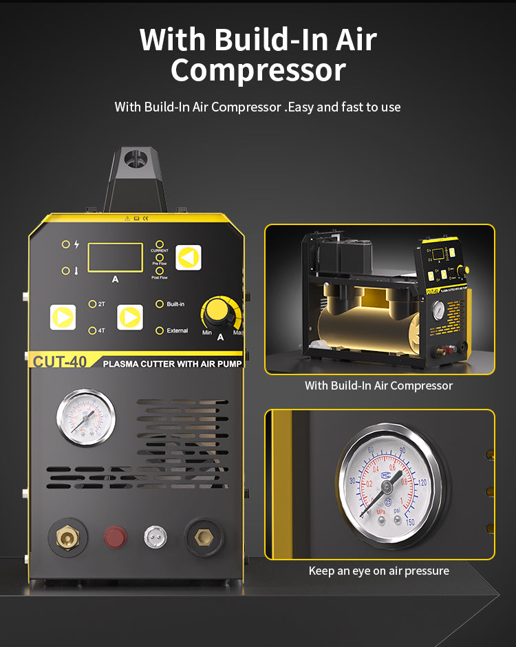 CUT-40B 220V 2T 4T Internal Air Compressor Plasma Welding Machine