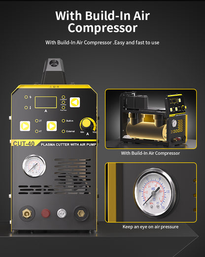 CUT-40B 220V 2T 4T Internal Air Compressor Plasma Welding Machine